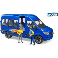 Mercedes-benz 02670 - MB Sprinter Transfer avec chauffeur et passager - 1:16 Véhicule Autobus Transporteur Figurine de jouet bworld