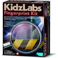 4M Kit de détective - Empreintes digitales - Noir et rouge - Enfant - Mixte