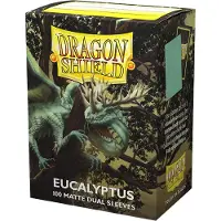 Asmodee Matt Dual pochettes pour cartes Eucalyptus 100 pièces pour jeux de cartes