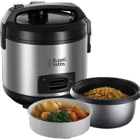 Russell Hobbs Cuiseur à riz vapeur 27080-56 Couvercle rabattable 6 portions 1,2 L