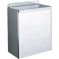 Delabie poubelle rectangulaire W.-Mont. mD 13l inox hgl.