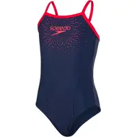 Speedo Gala Logo Thin Strap Swimsuit Bleu 15-16 Years Fille
