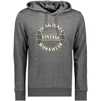 Jack & Jones Denim Hoodie Gris S Homme