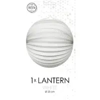 Globos Nordic Lanterne en papier ronde blanche, 25cm