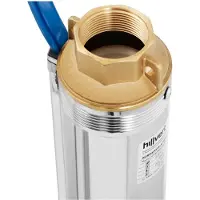 Hillvert Pompe immergée - 95 mm / 3.75'' - 6000 l/h - 1100 W - 20 m de câble / 102 m de hauteur d'élévation - Inox HT-ROBSON-SP1100-101