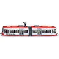 Siku 1895, Tram, 1:87, Métal/Plastique, Rouge/Blanc, Compatible avec les autres jouets SIKU