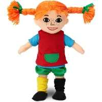 Peppi Pitkätossu Animaux en peluche 'Langstrumpf' bleu / jaune / vert / rouge