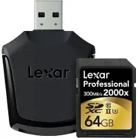 Lexar SDXC Professional 64 Go USH-II 2000x