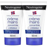 Neutrogena Crème Mains L’Originale Hydratation Peaux sèches 2x50 ml 100 ml Crème