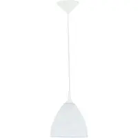 Alfa Suspension BARTEK blanche 1xE27x15W en verre, dimensions : 120x23x23 cm, IP20,
