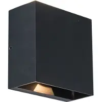 Lutec Gemini LED Applique murale d'extérieur 2x 3000 K 10W IP54 Noir mat