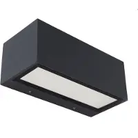 Lutec ECO-LIGHT LED Applique murale d'extérieur GEMINI 21W 1230lm anthracite IP54 3000K