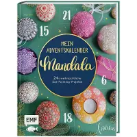 Sonstige Verlage Mon livre de calendrier de l'avent : Mandala : 24 fois des projets de dot painting de Noël - Avec des pages perforées à détacher