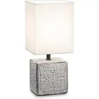 Ideal Lux Lampes de bureau Shabby Chic - Provençal Kali'-1 Métal Blanc 1 Lumière E14