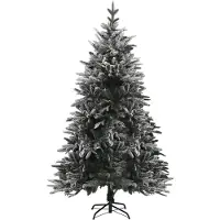 vidaXL Sapin de Noël artificiel à flocons de neige Vert 240 cm PVC/PE