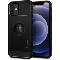 Spigen Rugged Armor Apple iPhone 12 / 12 Pro Back Cover Noir