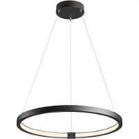SLV One 60 PD Dali Suspension LED dimmable Couleur de lumière commutable Ø60 cm noir mat