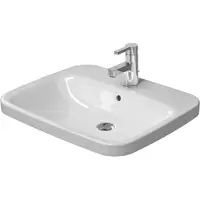 Duravit Vasque à encastrer DURASTYLE avec lavabo HLB 615x495mm 1 trou de robinet blanc (495 mm, 615 mm)