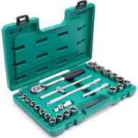 Sata Jeu de clés à douille 6 pans 1/2" 24 pcs. (1/2")