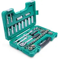 Sata 60 pcs. Jeu de douilles 1/2" 6 pans, métrique