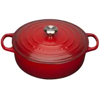 Le Creuset Cocotte Le Creuset Low Rouge Cerise 30 cm (6,2L)