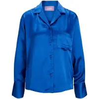 JJXX Eva Comfort Satin Long Sleeve Shirt Bleu M Femme