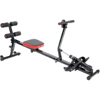 MediaShop Kendox RowShaper - Rameur pour la maison - Appareil de fitness pour cardio et musculation - Rameur de fitness avec écran LCD pour l'entraînement à domicile - Chargement jusqu'à 120 kg