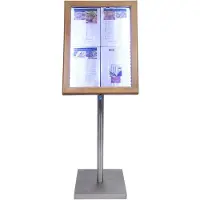 Securit Présentoir Led Classic - 1er Prix - Présente 4 Pages A4 - Leds Blanches -