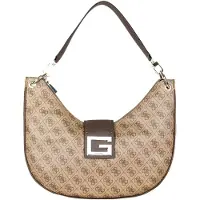 GUESS Brightside Femmes synthétique grand sac à bandoulière Hobo Lattee - TAILLE UNIQUE / Latte