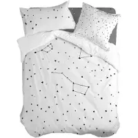 Happy Fiday Home Constellation Housse de couette 135 x 200 cm 100% coton Fabriqué en Europe