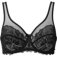 Dim Soutien-Gorge Emboîtant Noir En Dentelle Generous Essentiel