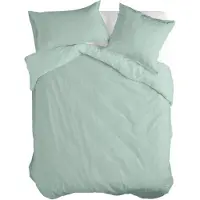 Happy Friday Housse de couette BASIC Menthe 155 x 220 cm