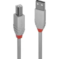 Lindy 36682 câble USB USB 2.0 1 m USB A USB B Gris
