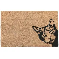 Esschert Design Paillasson en fibres de coco - L 40 x l 60 cm - Chat