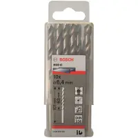Bosch 2608595335 - Foret à métaux rectifiés HSS-G, DIN 338, 6,4 x 63 x 101 mm 10x