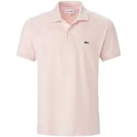 Lacoste Polo Homme L1212 Classic Fit Rose Pâle-4