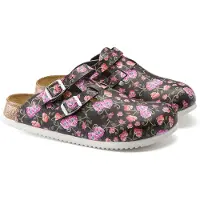 Birkenstock Femmes, Sandales, Kay SL Birko-Flor étroit, Noir, (38)