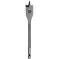 HiKOKI 781743 Foret à bois plats - 22 x 400 mm - avec queue six pans 1/4"