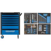 Gedore Chariot d'atelier Workster 147 pièces WHL-L-TS | 4010886950838