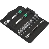 Wera 8006 SC 1 Jeu cliquet Zyklop Hybrid, à emmanchement 1/2", métrique, 13 pièces