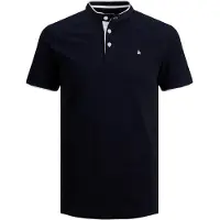 Jack & Jones T-Shirt 'JJEPaulos' bleu marine / blanc