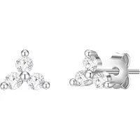 Glanzstücke Boucles d'oreilles argent / transparent