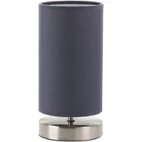 Brilliant Lampe de chevet grise Clarie