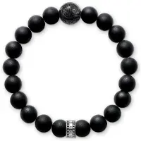 Thomas Sabo Bracelet 'Bracelet Rebel Black' noir
