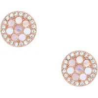 Fossil Boucles d'oreilles 'VINTAGE GLITZ' or rose / rose / blanc