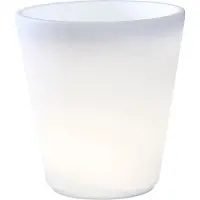 Konstsmide Pot de fleur LED Assisi LED 37cm - 12w - blanc
