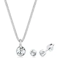 Elli Parure de bijoux argent / blanc