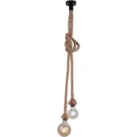 JUST LIGHT Suspension en corde Rope 2 lumières