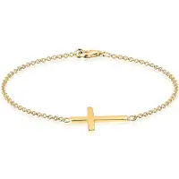 Elli Bracelet 'Kreuz' or