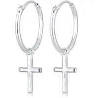 Elli Boucles d'oreilles 'Kreuz' argent